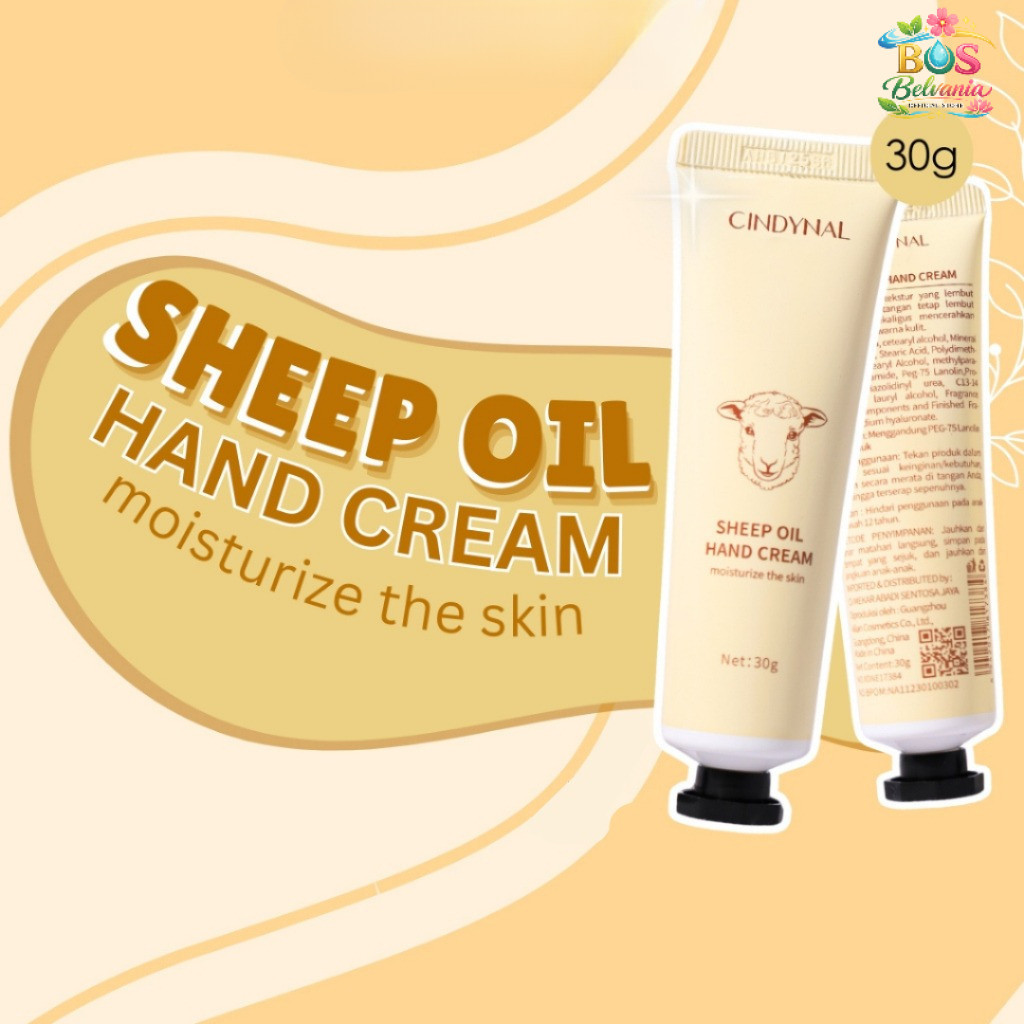 BOS - Cindynal Hand Cream Sheep Oil Melembabkan 30gr