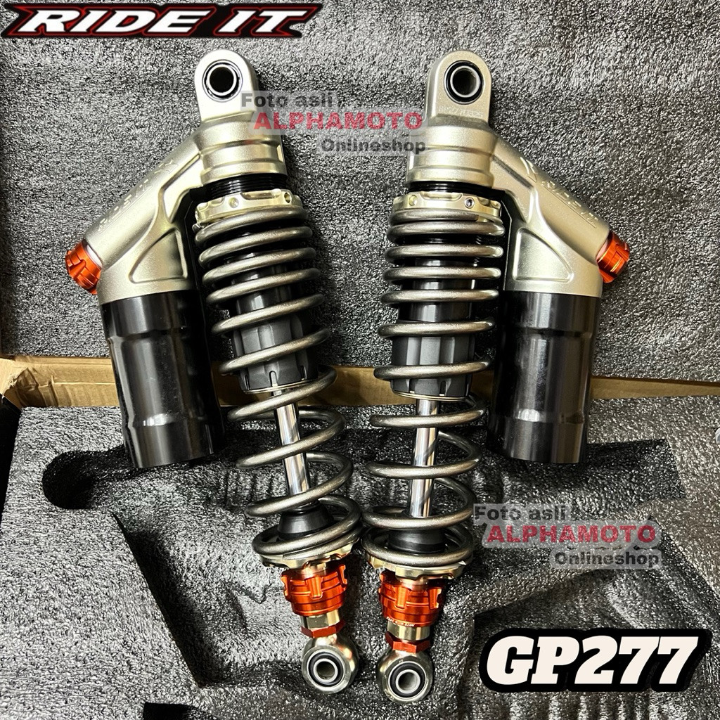 Shock Belakang Ride IT GP277 320mm Titan Grey RX King W175 CB Shockbreaker Tabung GP Series Original