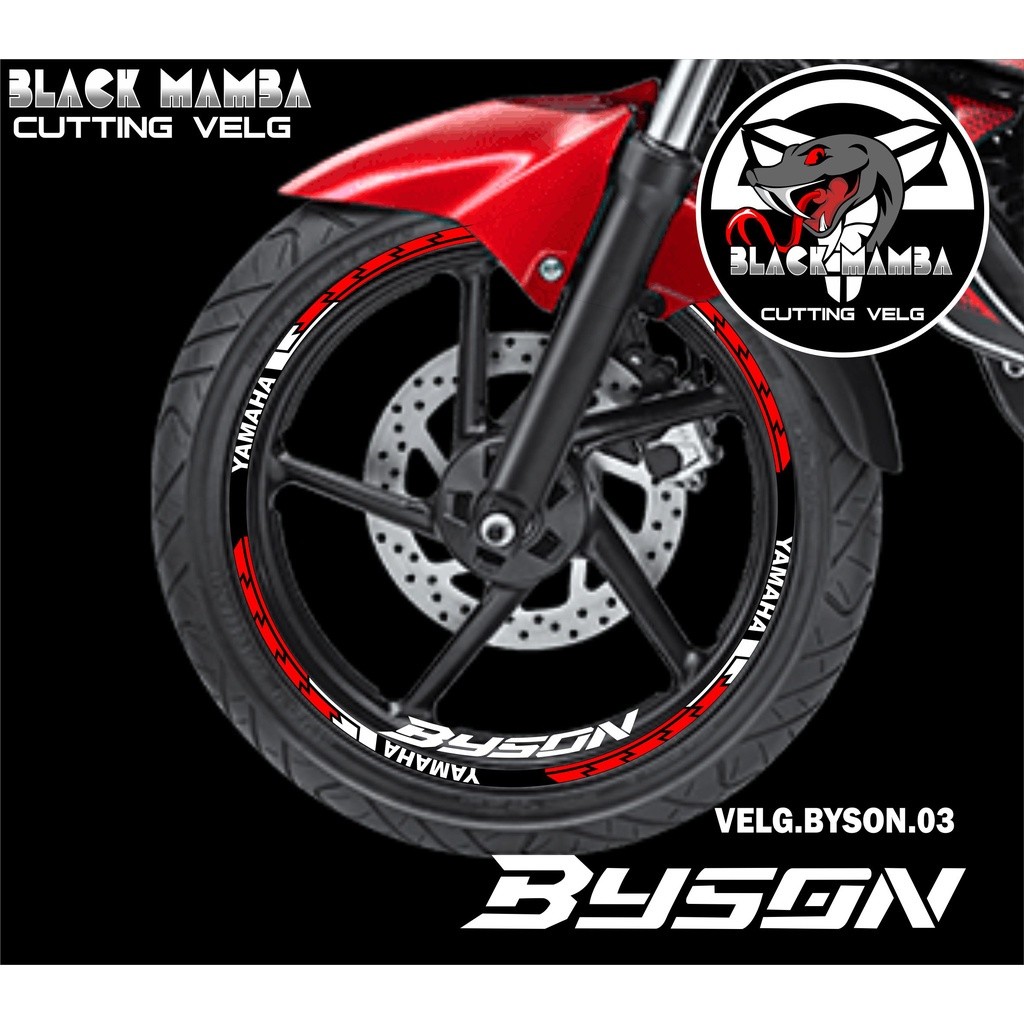 Cutting Sticker Velg Byson - Stiker Lis List Variasi Ban/velg Yamaha Byson