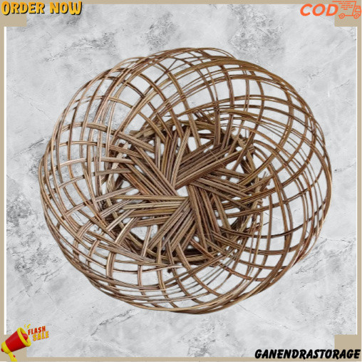 GND Piring Anyaman / Piring Lidi Anyam Bambu/ Piring Makan Piring Rotan Piring Bambu / piring lidi a