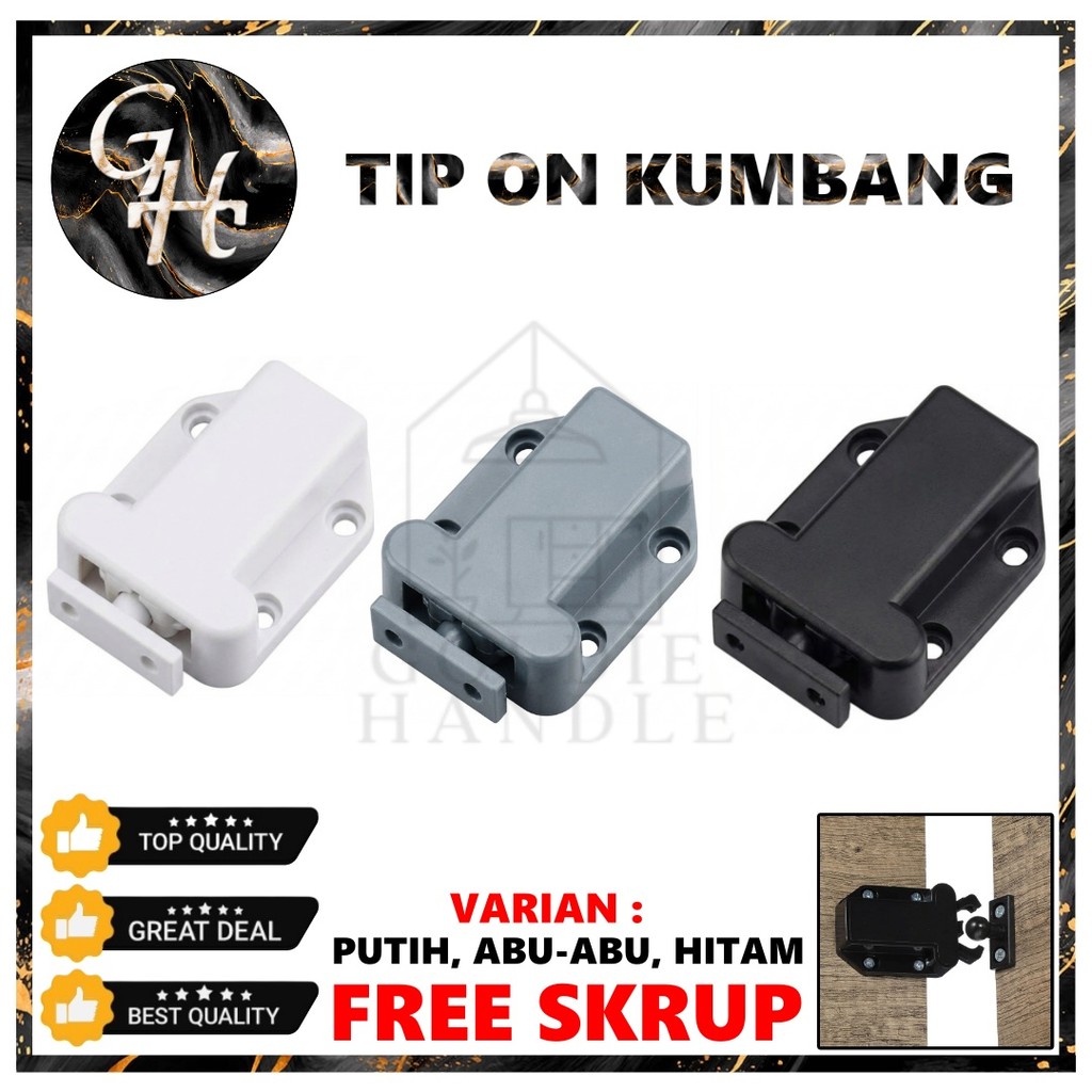 Magnet Pintu Laci Lemari Jepit Push To Open Rebounder Tip On Kumbang Penjepit Pengunci Pintu