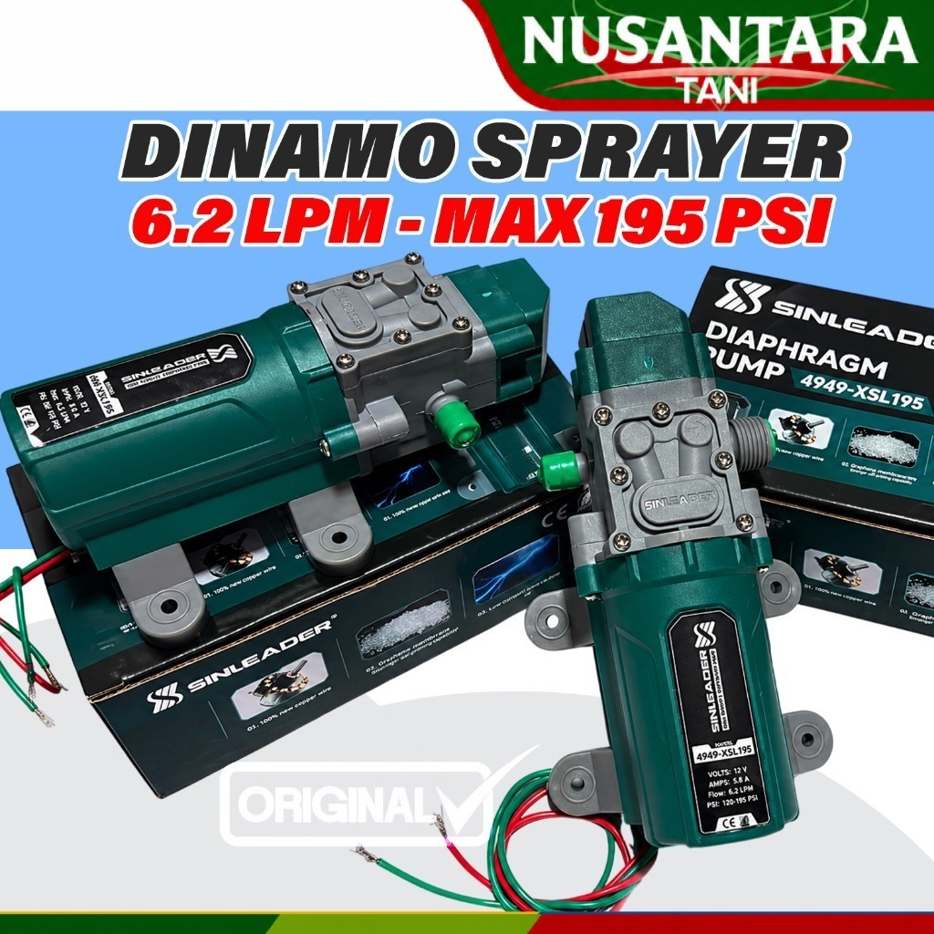 ORIGINAL SINLEADER 4949-XSL195PSI - Dinamo pompa dc MAX 195 PSI 6.2LPM