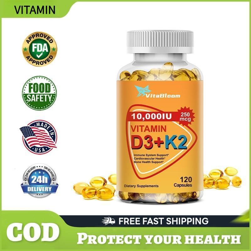 [ 100% asli ] Vitamin D3 + K2 Kalsium Kalsium Meningkatkan Kesehatan Tulang Suplemen Osteoporosis La