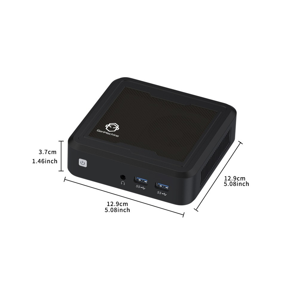 Mini Pc Gamer Genmachine Mini PC Windows 11 AMD Ryzen 7 2700U 2.2-3.8GHz,TDP:15W Mini PC DDR4 RAM Wi
