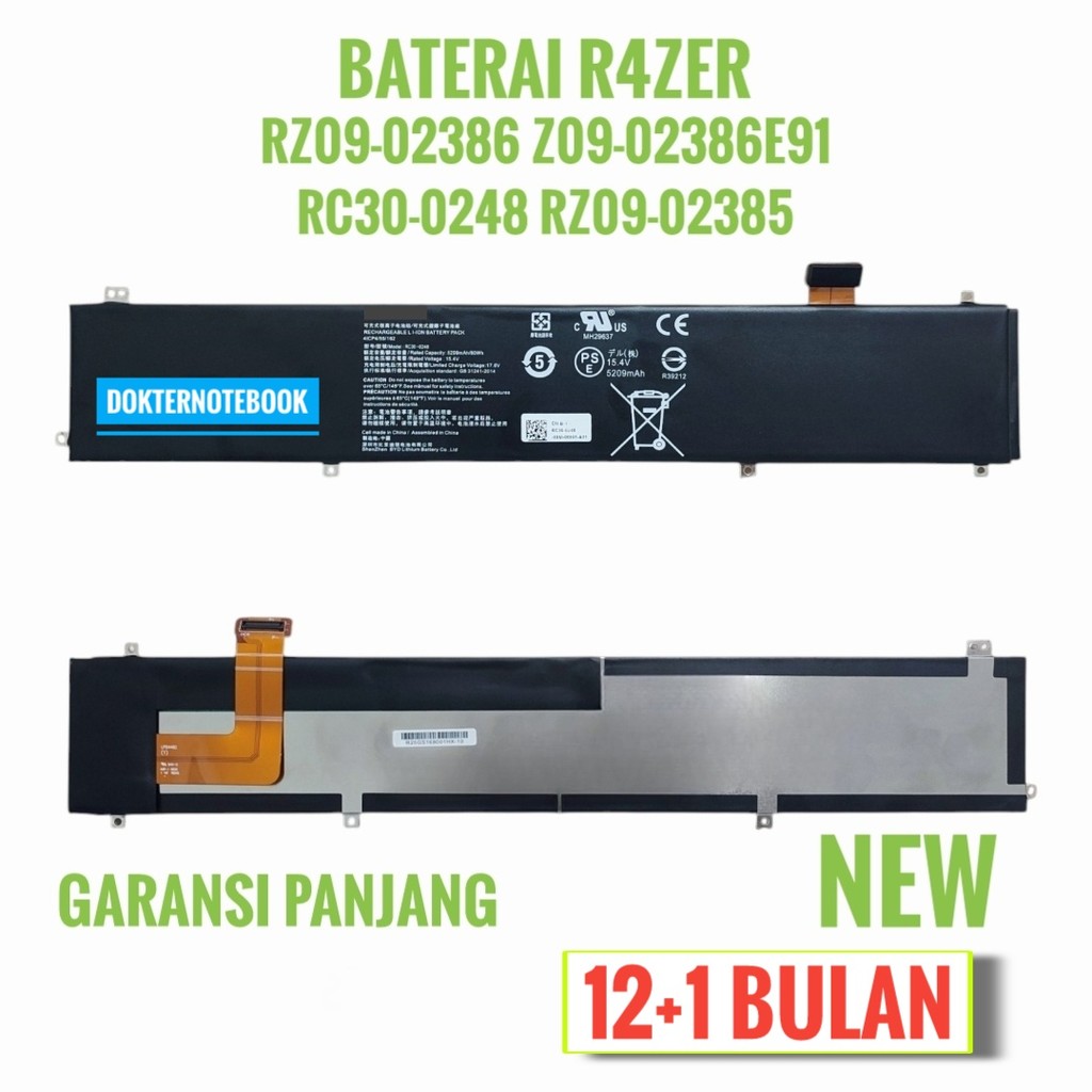 Baterai Razer Blade 15 Advanced RC30-0248 Original Black