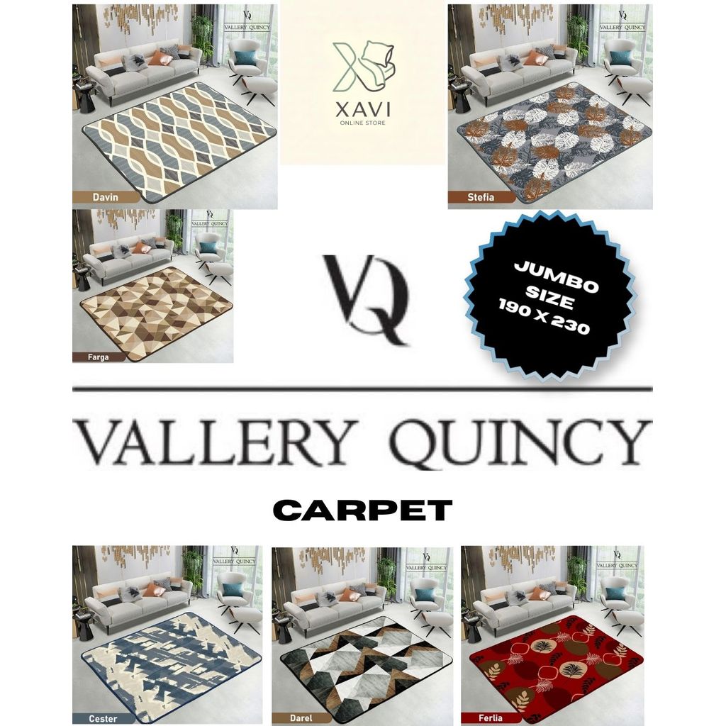 Karpet Busa Vallery Quincy " Jumbo " Ukuran 190 x 230 Internal Group