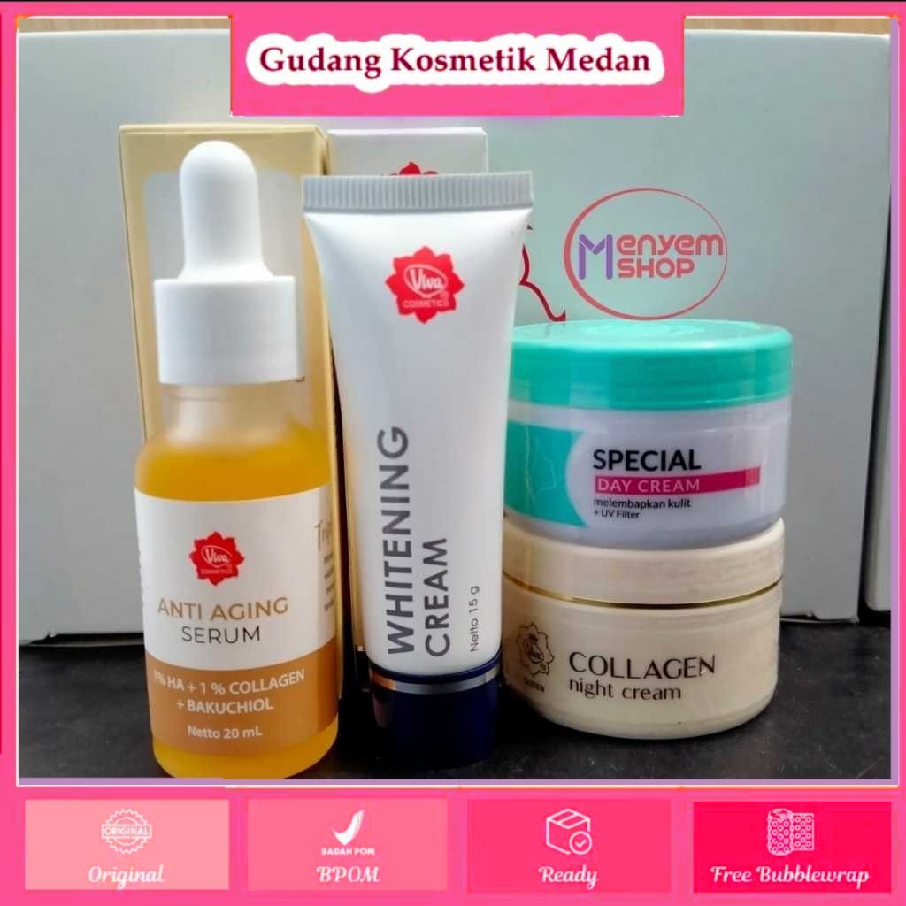 Paket viva flek hitam dan anti aging serum
