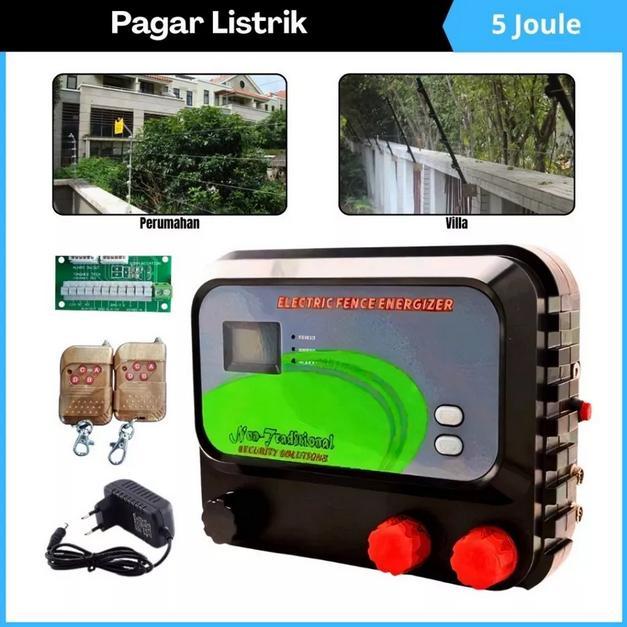 Pagar Listrik 5 Joule Electric Fence Sistem Keamanan Elektrik
