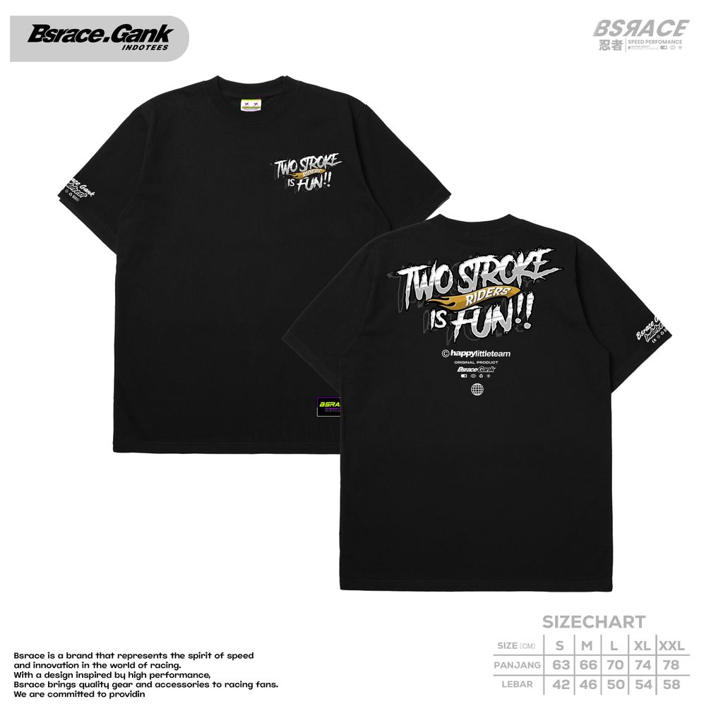 Kaos 2Stroke Riders Is Fun Terbaru Kaos 2tak Original Rx King Yamaha Fizr Ninja ss Kain Premium Teba