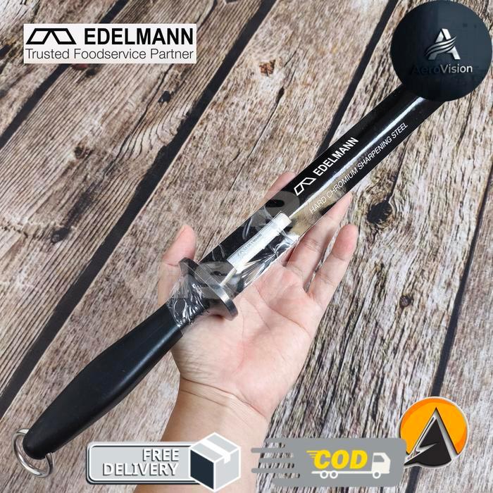 Sharpening steel pengasah pisau edelmann original 30 cm 027-12 - 25 cm