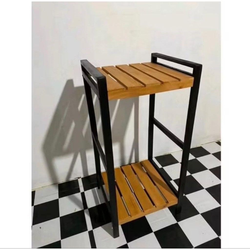 RAK GALON RAK MAGIC COM(varian kombinasi hitam dan plitur) 023