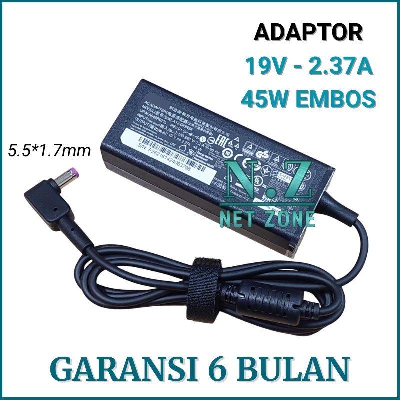 Charger Adaptor Acer Aspire 3 A314-32 A314-32-C3X0 45W Embos -NZONE
