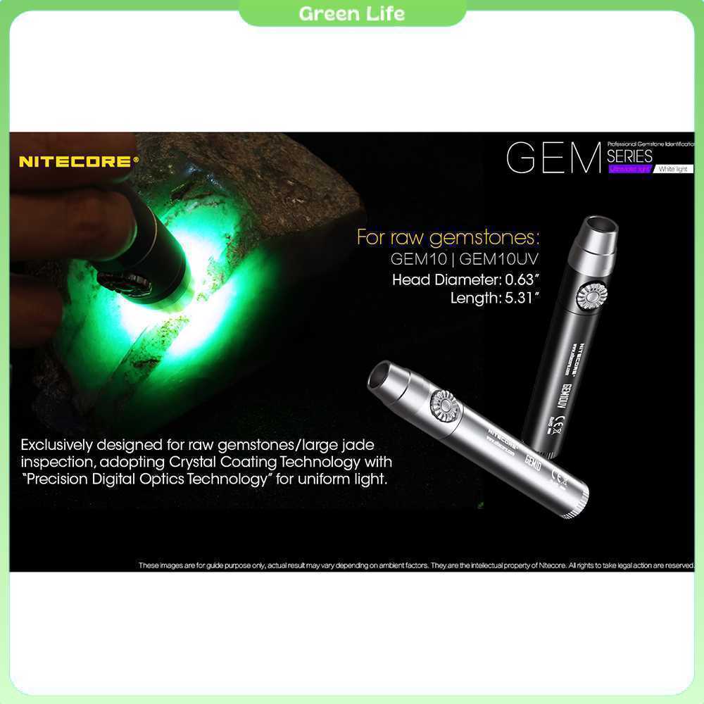 Nitecore GEM10UV Senter Indentifikasi Batu Mulia Gemstone Ultraviolet