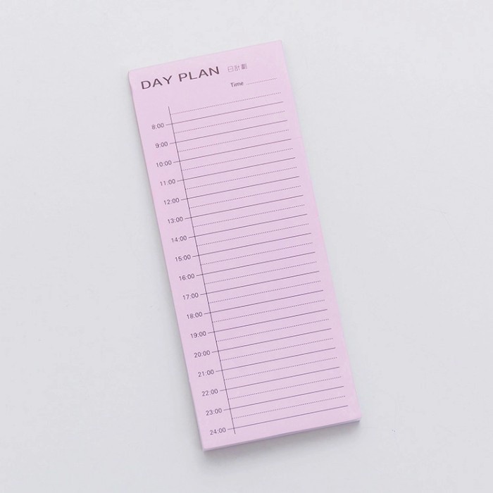 (30 Lembar) Lembaran Kertas Notes Agenda / Kertas Catatan Jadwal Kegiatan Harian