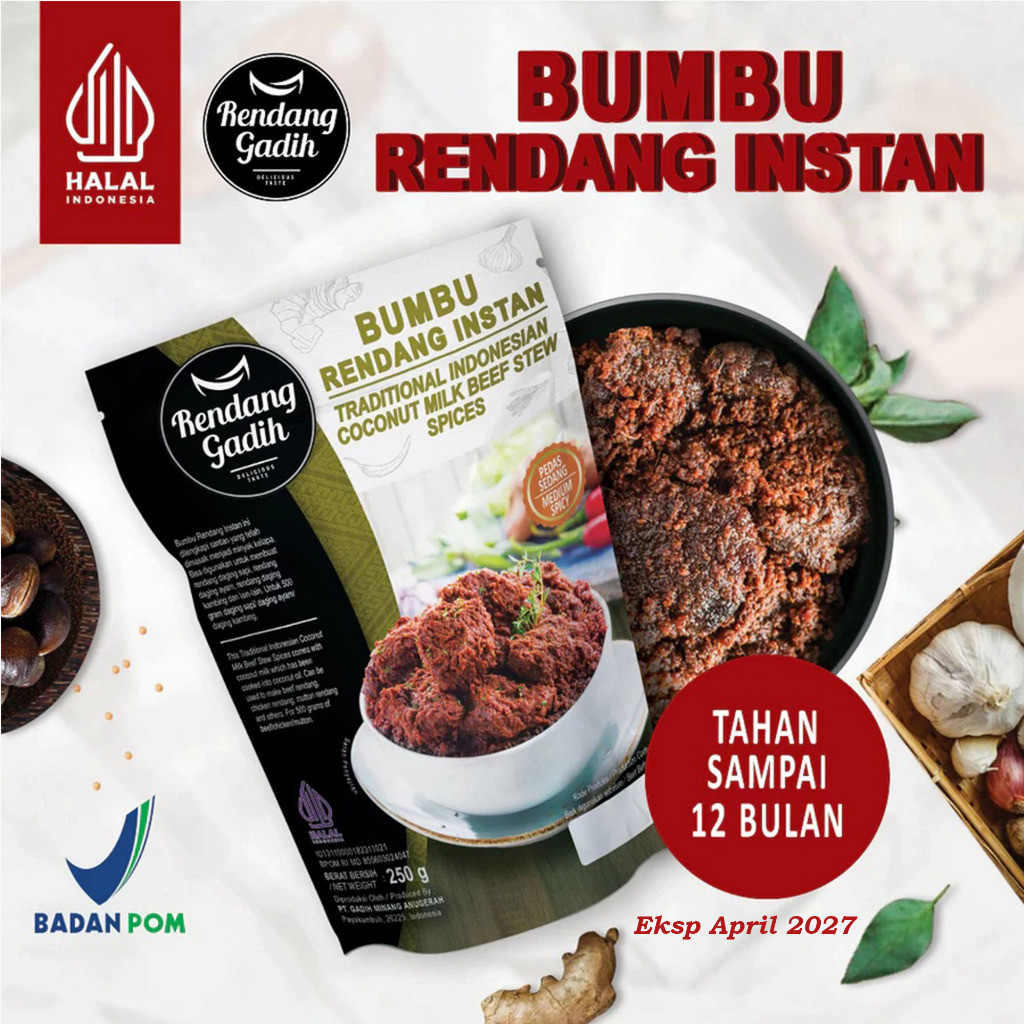 (Edoc3) Bumbu Rendang Gadih Khas Minang Asli Padang Payakumbuh