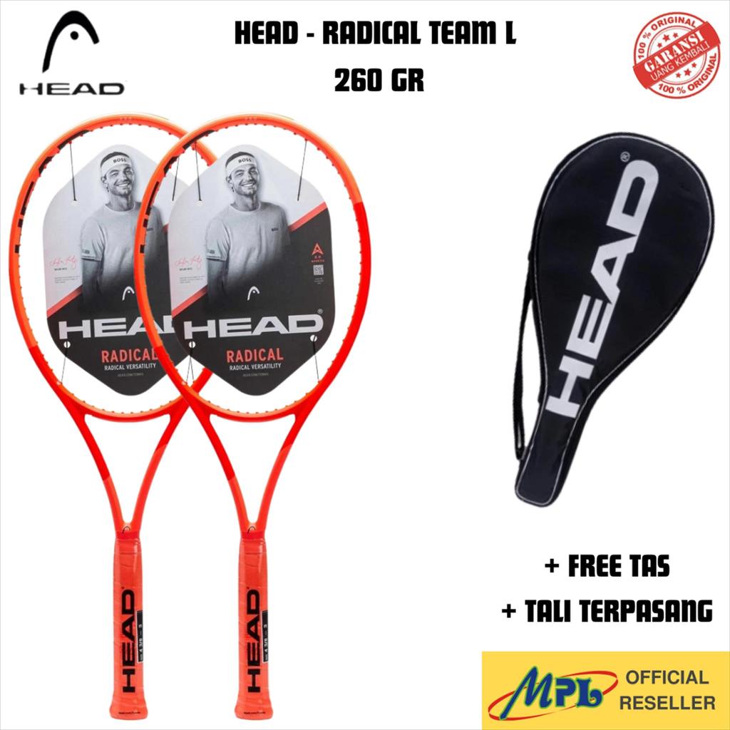 RAKET TENNIS HEAD RADICAL TEAM L 260G + TAS HEAD