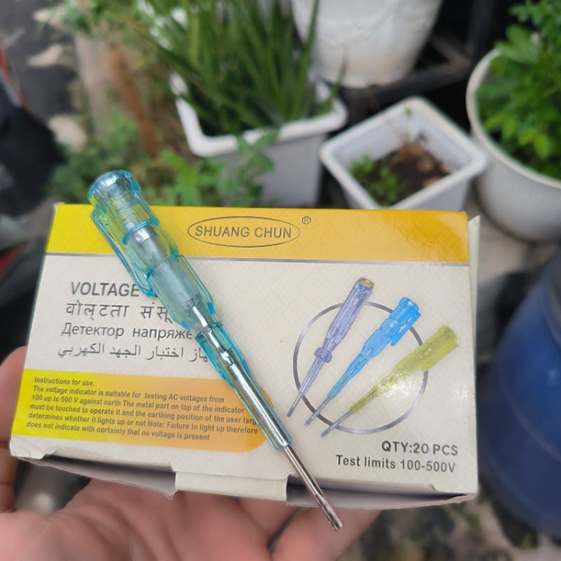 SHUANG CHUN OBENG TESPEN ALAT TESTER LISTRIK ELECTRICAL SCREWDRIVER TEST PEN MINI BAGUS BERKUALITAS 