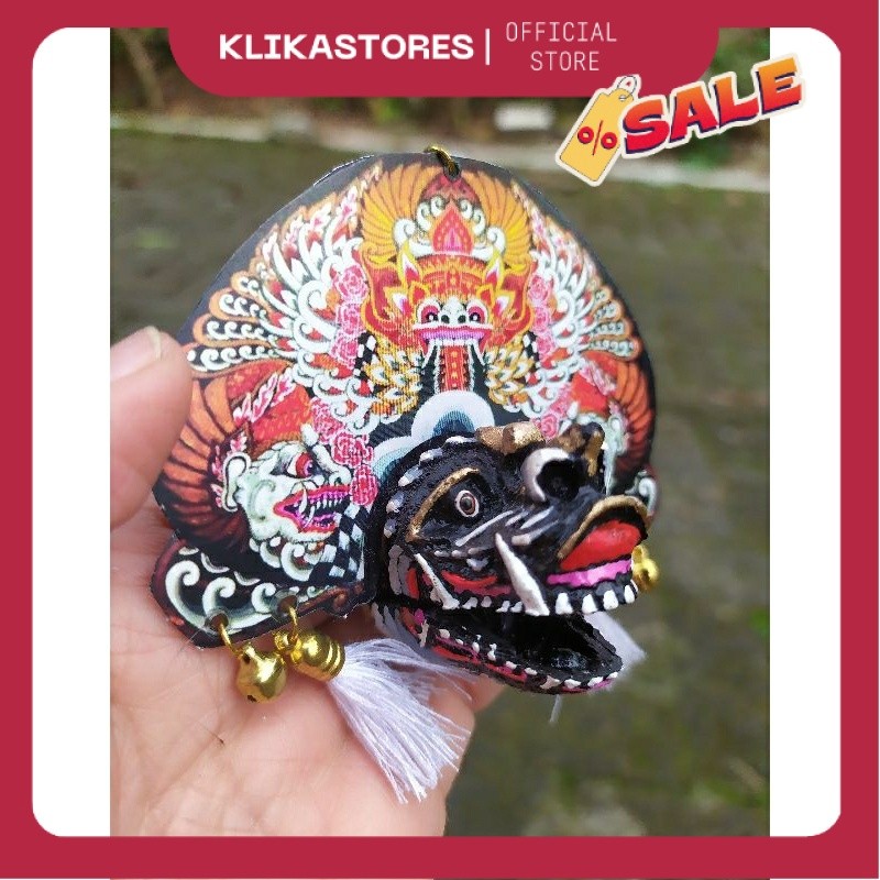 BARONGAN mainan  jowoan TELON  PUTIH / souvenir/gantungan kunci /reog devil jaranan jawa timur baron