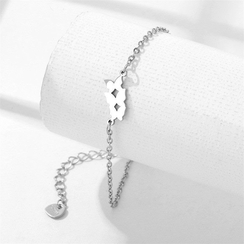 Gelang kupu-kupu stainless steel mengkilap gelang gelang titanium gelang grosir