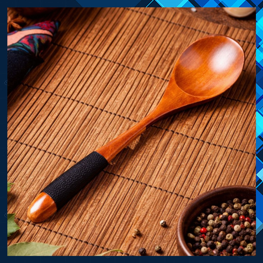 Sendok Makan Centong Sayur Bahan Kayu Wooden Spoon -KN321