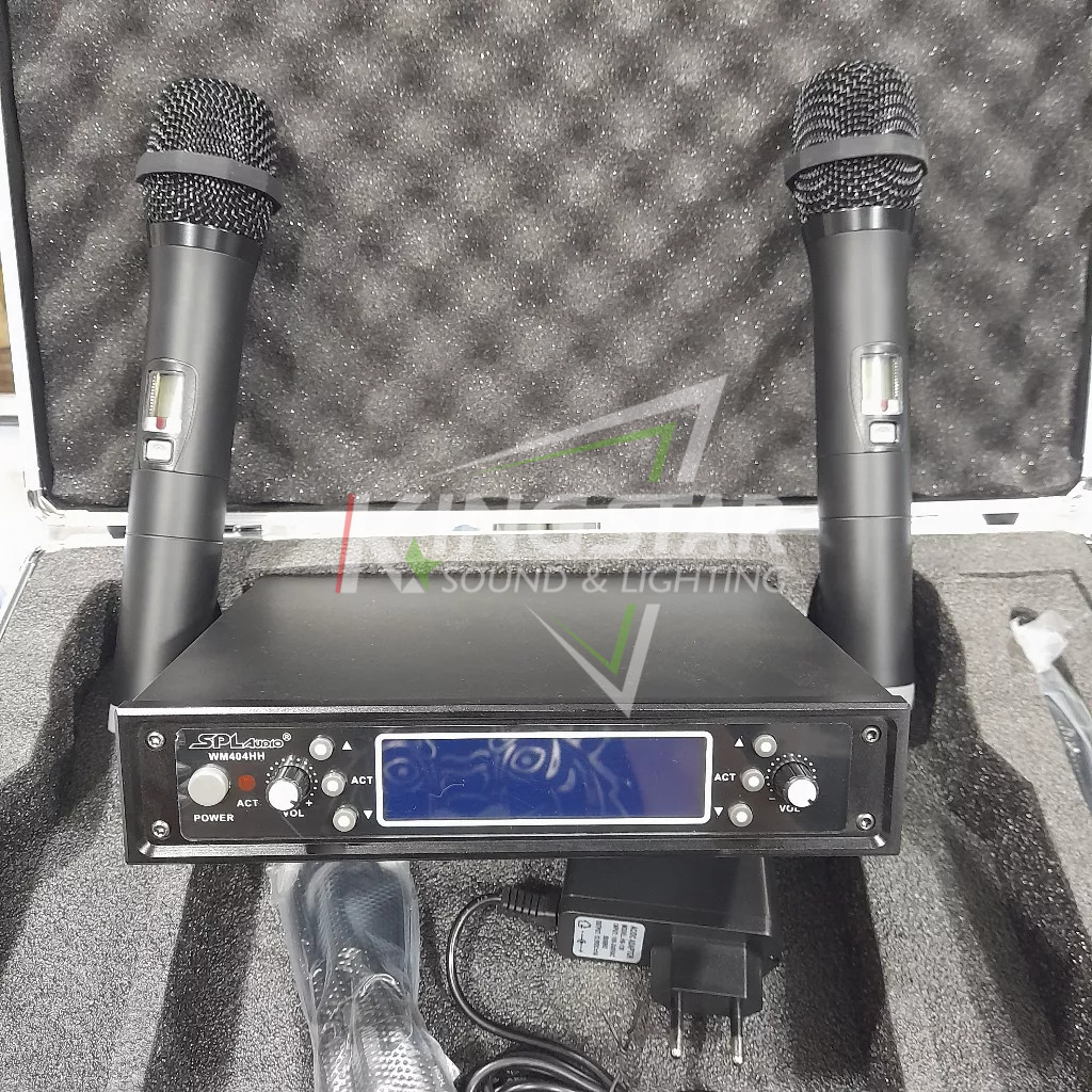Mic Wireless SPL Audio MW404 Handle Microphone Koper Hardcase MW 404