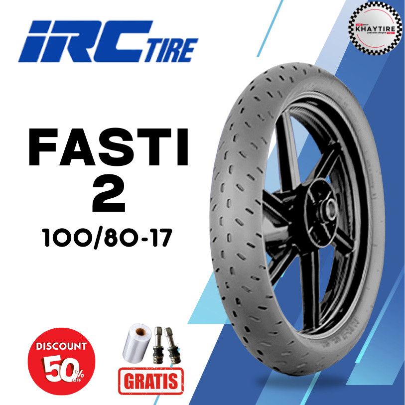 Ban Soft Compound Motor Racing IRC FASTI 2 100/80 Ring 17 Tubeless