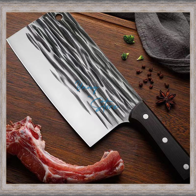 YGS-E302-Pisau Golok Super Tajam / Pisau Dapur Gagang Naga Jumbo Super Tajam Golok Daging PRJ TERBAR