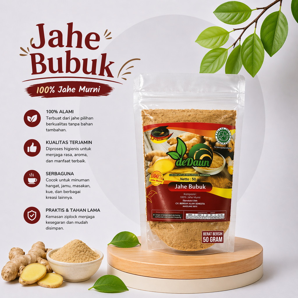 Jahe Merah Bubuk / Jahe Merah Bubuk Murni / Bubuk Jahe Merah