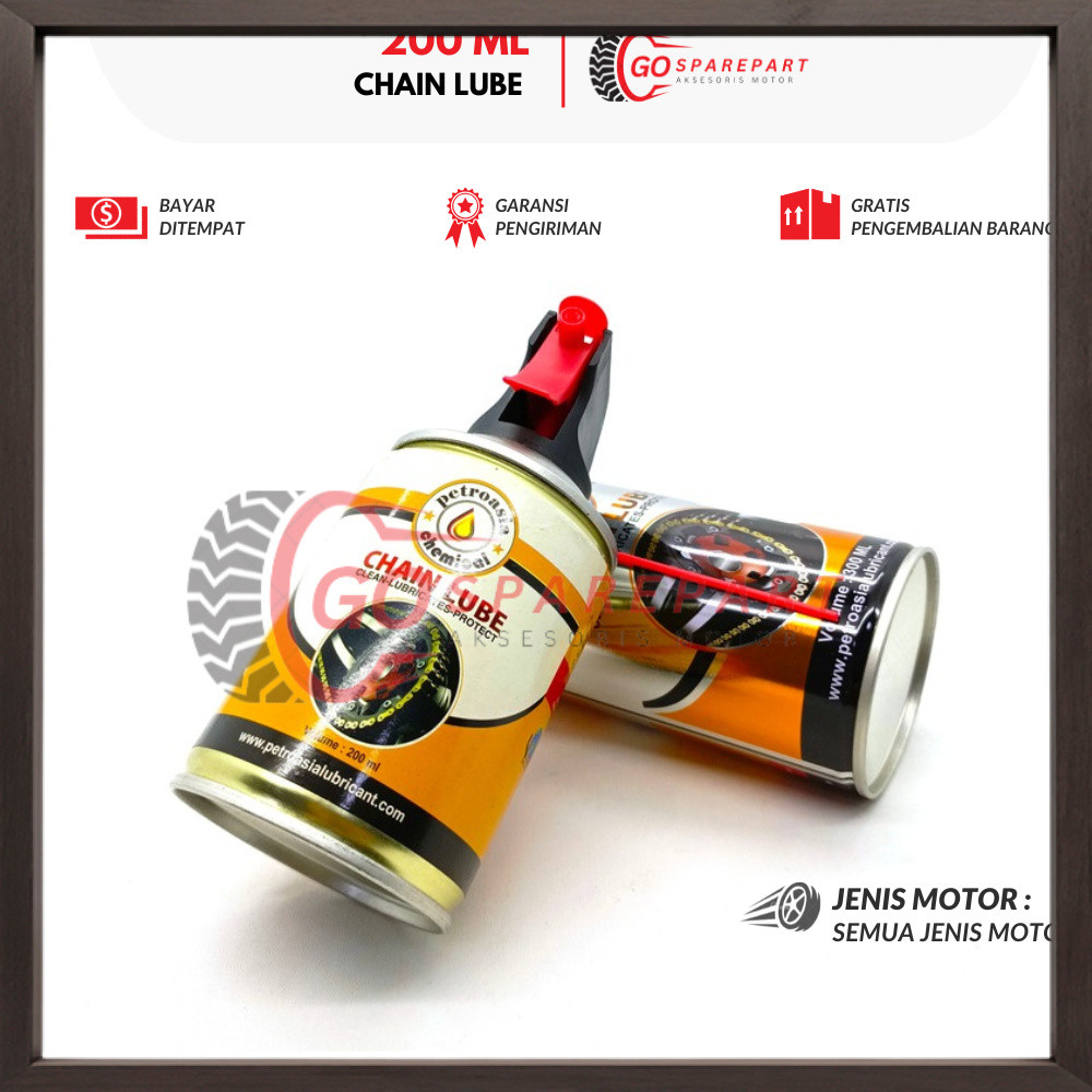 200 ML CHAIN LUBE HONDA BEAT / PELUMAS RANTAI MOTOR VARIO / MINYAK RANTAI MIO / CHAIN LUBE MOTOR JUP