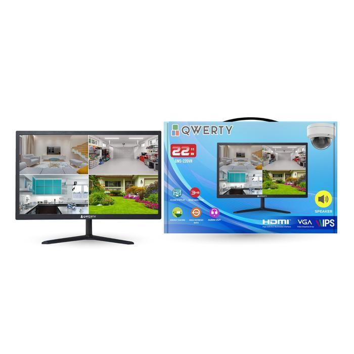 LED Monitor PC Power Up/Qwerty M 22.0" W2 VGA HDMI IPS With Speaker