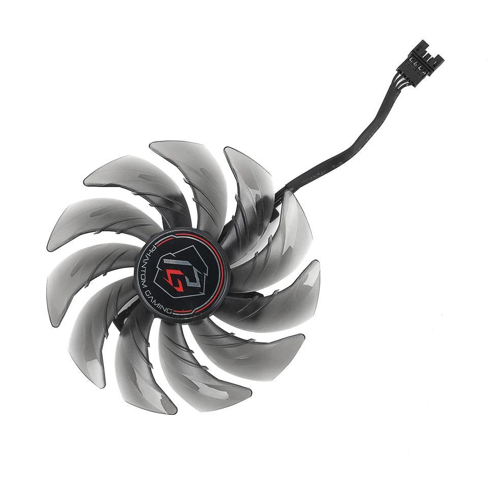 New 87MM Cooler Fan Replacement For Asrock AMD Radeon RX 6600XT 6650XT Phantom Gaming Graphics Video