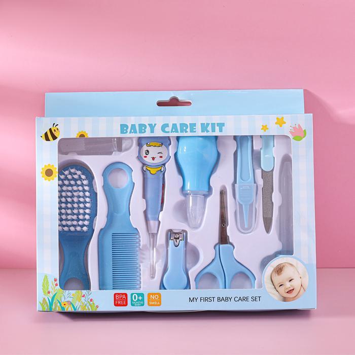 Unimese Baby Care Set 10 In 1 Gunting Kuku Sisir Nasal Aspirator Sikat Gigi Kikir Pipet Kit Perawata