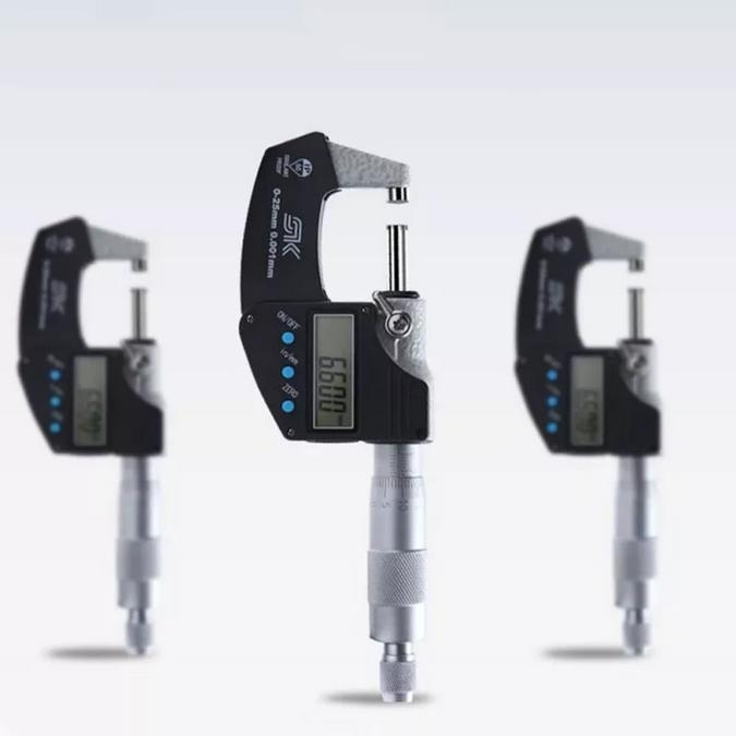 Alat Ukur Digital Thickness Gauge 0–25mm Micrometer Caliper 0.001mm Presisi Tinggi Digital Thickness