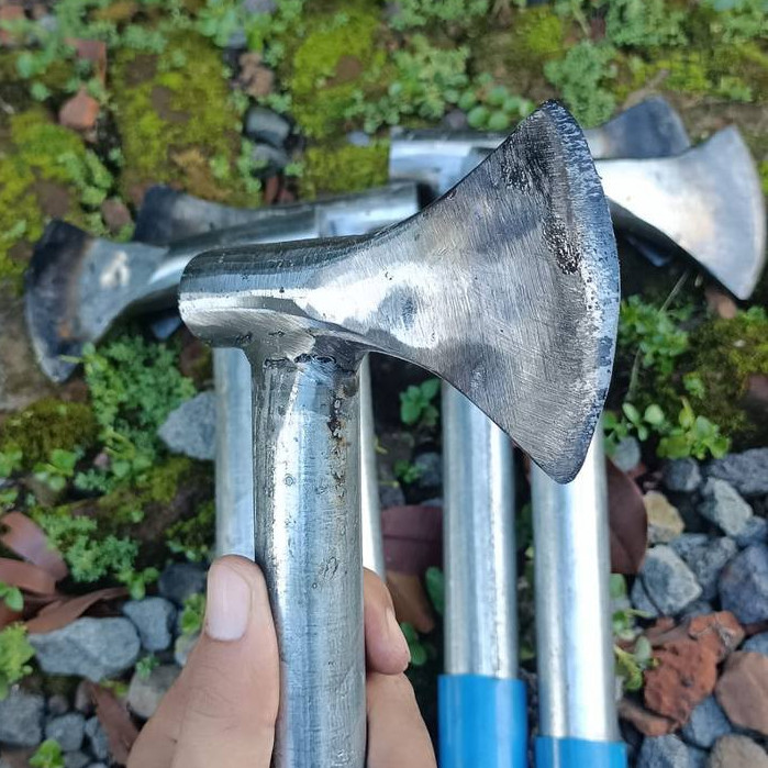 Kapak Palu Serbaguna Baja Karbon - Alat Pemecah Batu & Kayu Sangat Kokoh