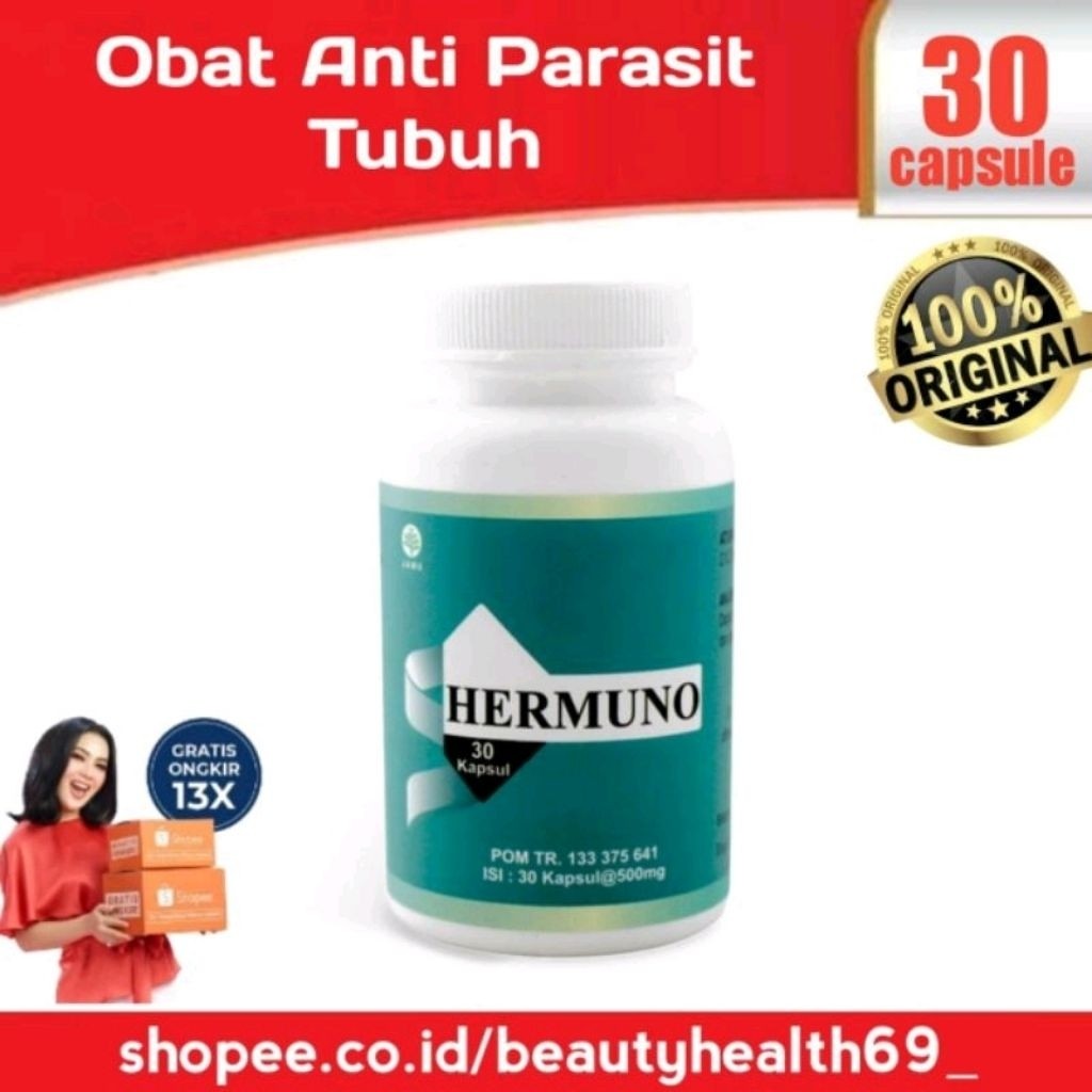 RESMI Hermuno Asli isi 50 Original BPOM Obat Hermuno kapsul Suplemen Asli Original Herbal