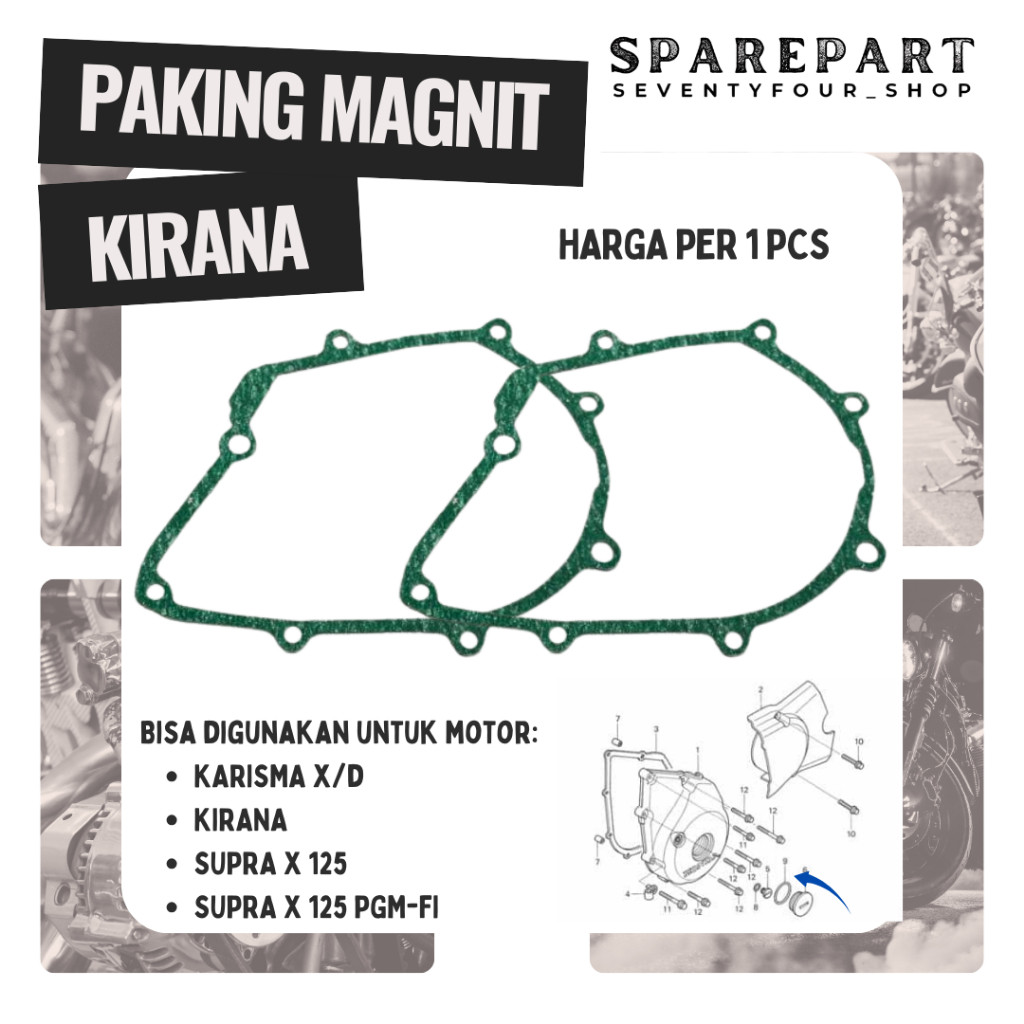 PAKING MAGNIT KIRANA KARISMA X/D SUPRA X 125 FI