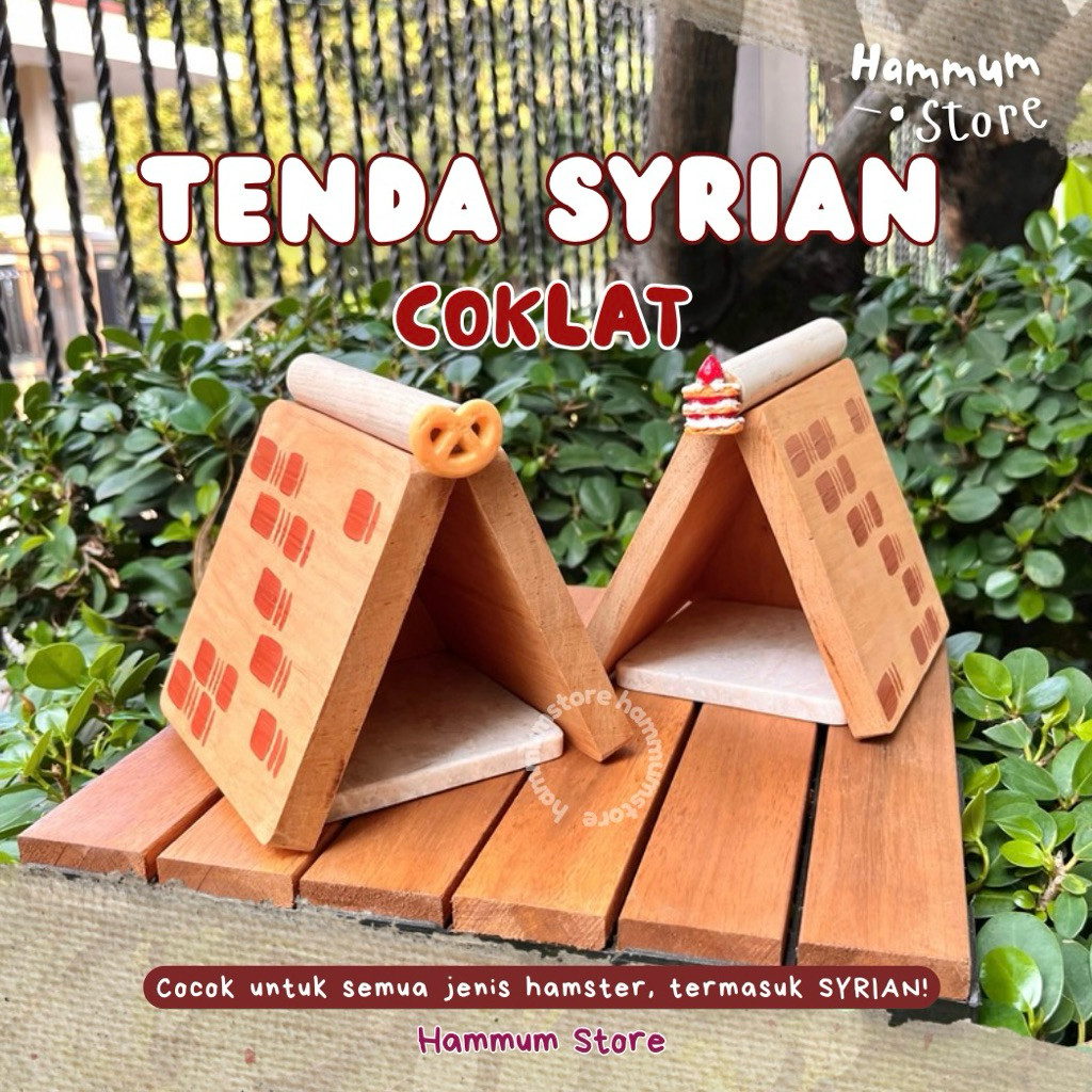 TERLARIS [SYRIAN] TENDA RUMAH HAMSTER SYRIAN | Syrian Tent | Hamster Hideout | Rumah Hamster Syrian