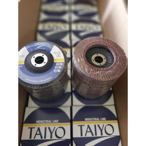 TAIYO Amplas Susun/TAIYO Flap Disc dari grit 40#60#80#100#120#150#180#240#320#400