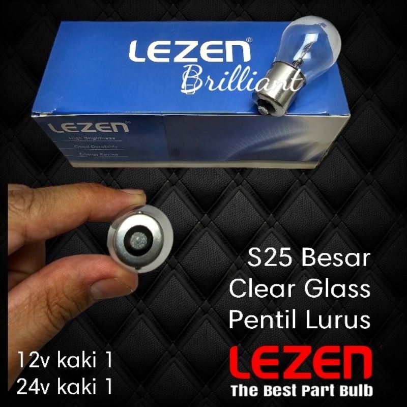 VIP5 * Bohlam Halogen S25 Putar - LEZEN Original - 12v / 24v - Single K1 / Dobel K2 - Bohlam Sein / 