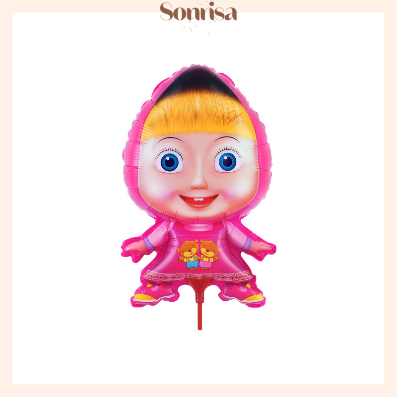 SONRISA - Balon Masha / Balon Gas Masha / Balon Plastik Masha / Balon Karakter Masha