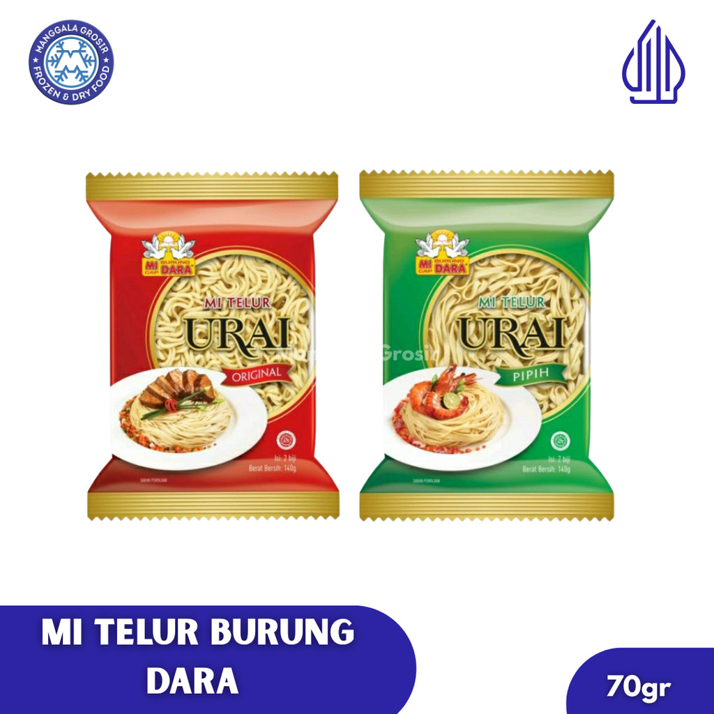 Burung DARA Mie Urai Original | Mie Urai Pipih  140 gram
