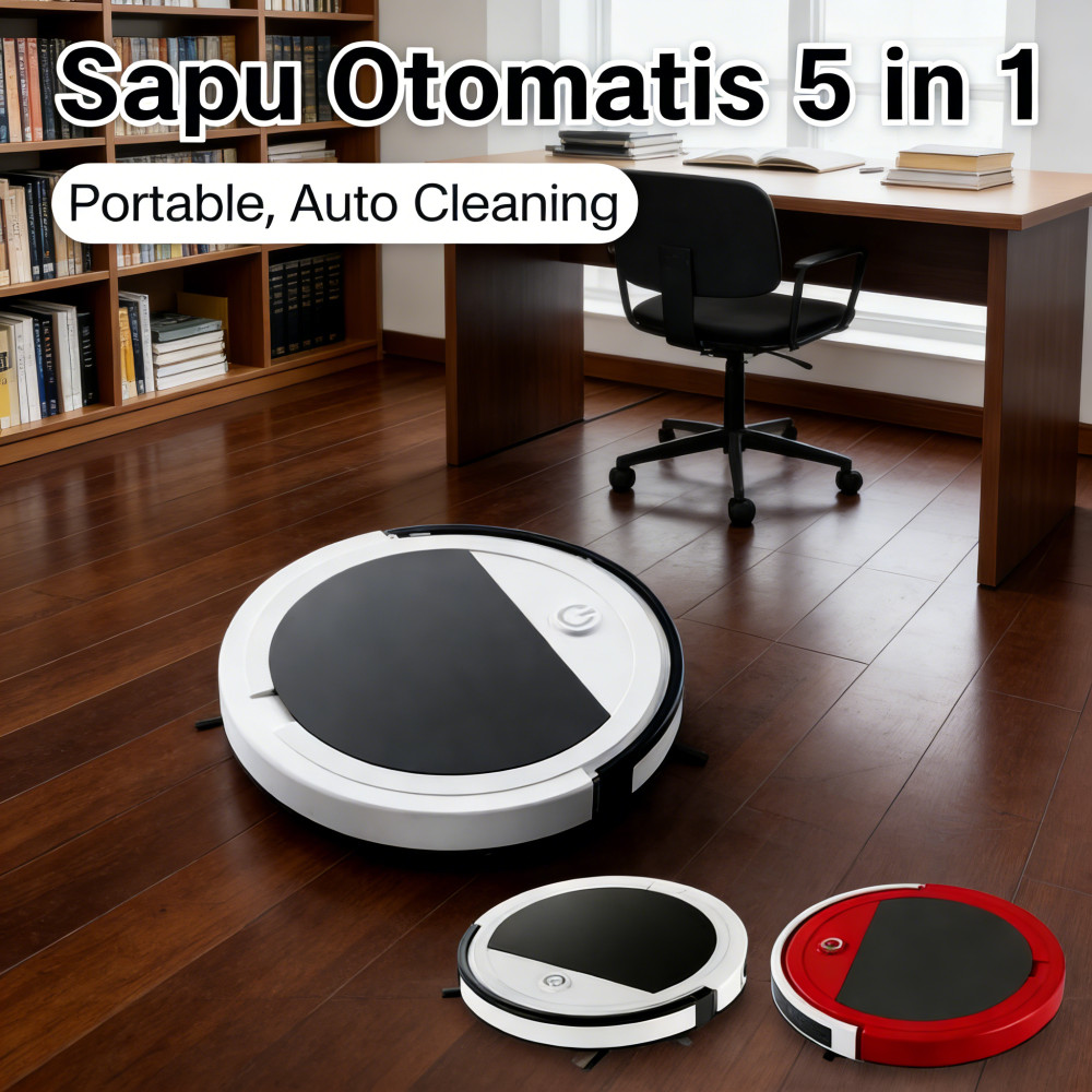 ROBOT VACUUM DEBU PEL SAPU PEL PENYEDOT SMART ROBOT DEBU LANTAI PEL Pembersih