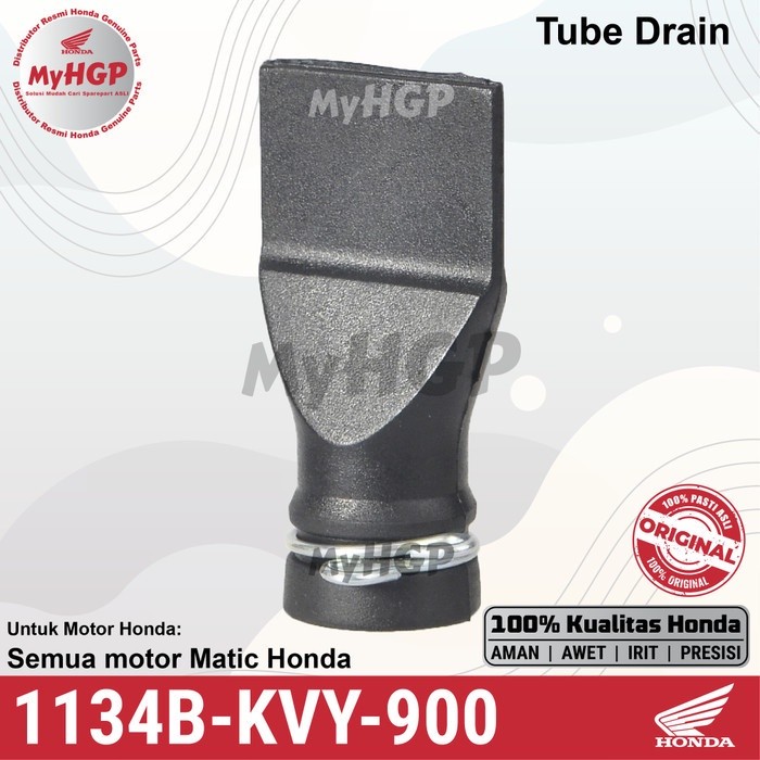 1134BKVY900 - Tube Drain - Vario BeAT Spacy Scoopy Genio Honda Matic CVT 1134B-KVY-900 1134B KVY 900