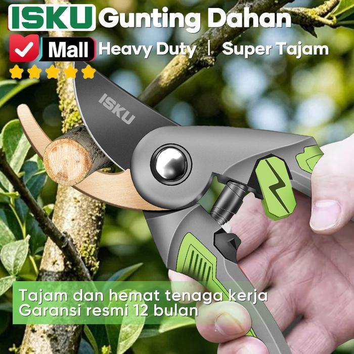 ISKU Gunting Dahan Ranting Pohon Bonsai Bunga Buah SK5 Jepang Pruning Shears Alat Potong Kebun Pisau
