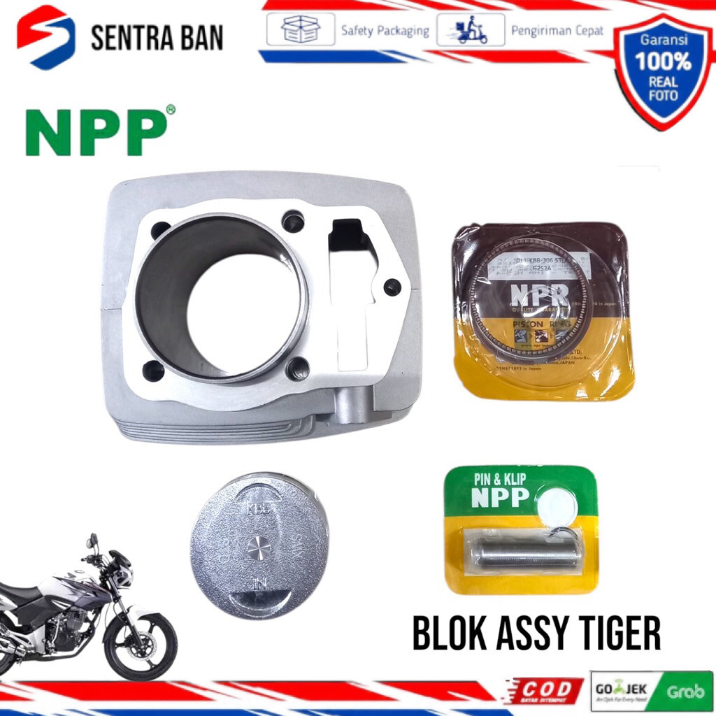 Blok block silinder  seher seker sepaket piston kit tiger npp
