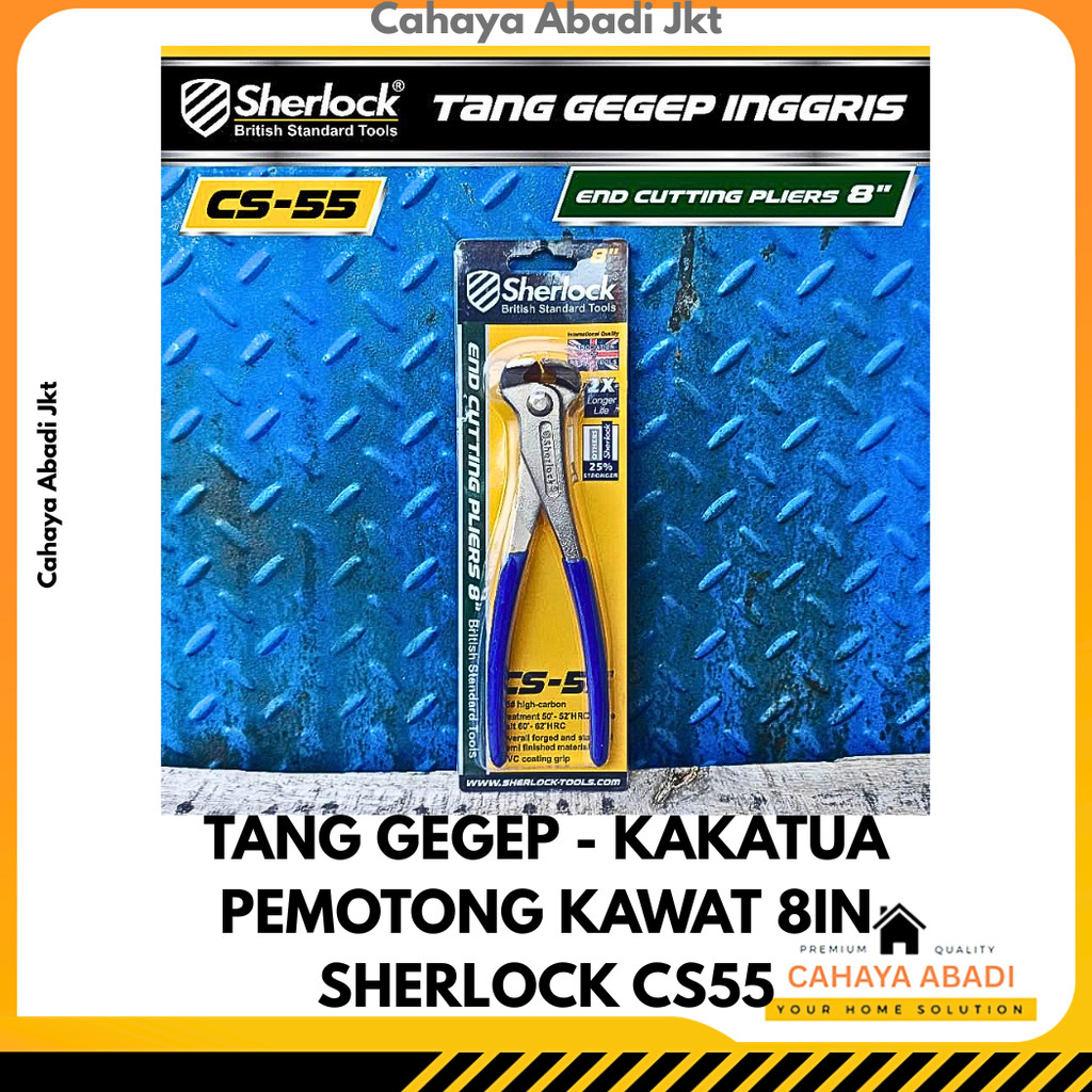 TANG GEGEP - KAKATUA - CATUT - PEMOTONG KAWAT 8IN SHERLOCK CS55