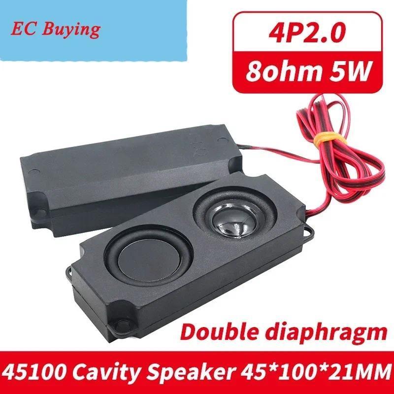 1 Pasang Speaker Audio Portabel 45100 10045 Speaker TV LED 8 Ohm 5W Diafragma Ganda Bass Speaker Kom