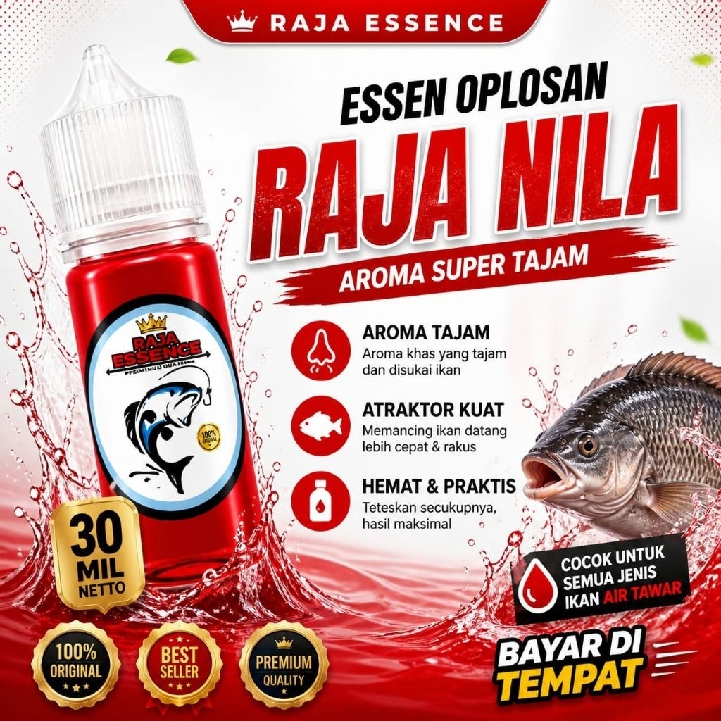 RAJA NILA ESSEN UNTUK MANCING NILA HARIAN & LIARAN NETTO 30 MIL