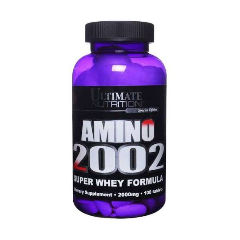 Ultimate Nutrition SUPER WHEY AMINO 2002 /Amino 2000 / Suplemen Fitness / Suplemen gym Protein