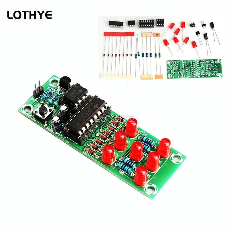 Kit Pembuatan Dadu LED DIY, Kit Pengelasan Seru, Pelatihan Keterampilan Elektronik, Perlengkapan Pra